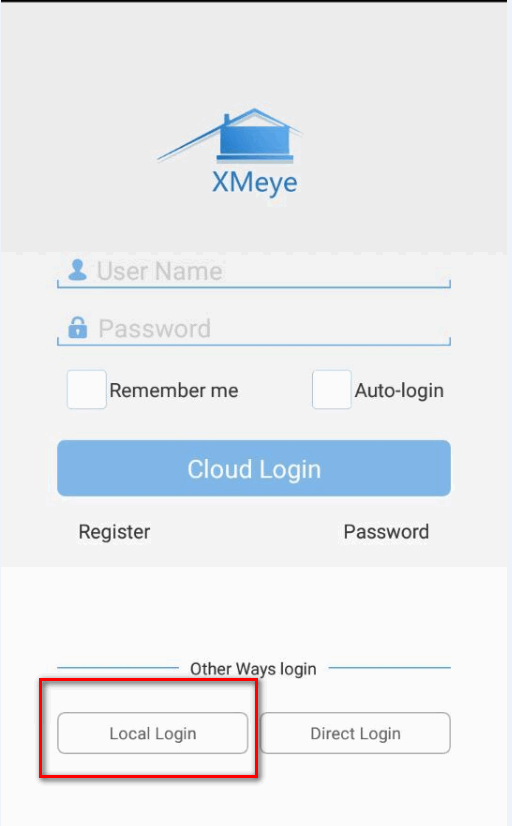 trying to login to my xmeye app but it says network error