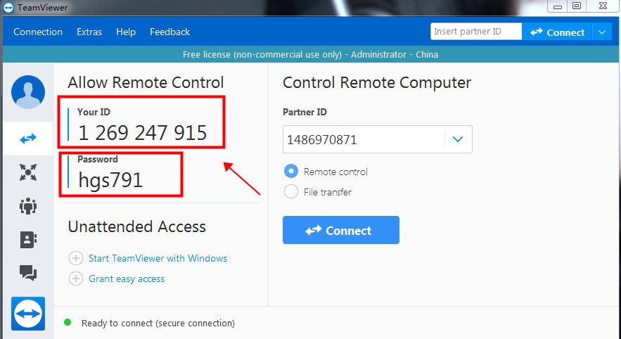 find teamviewer host password