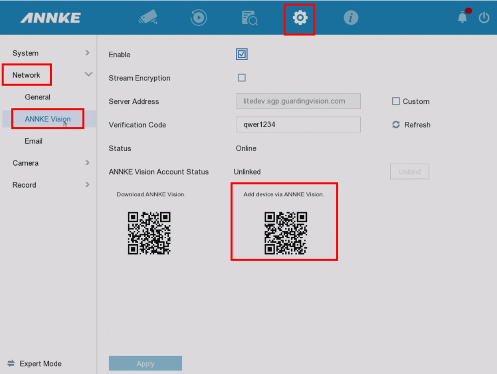 Annke discount network setup