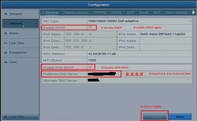 Annke dn81r discount internet setup