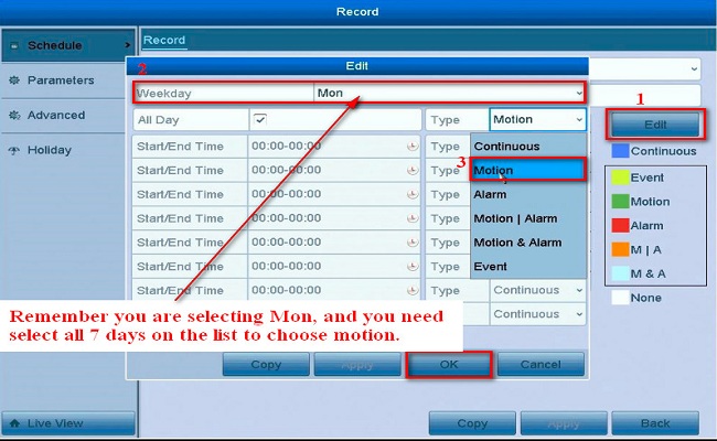 annke motion detection setup