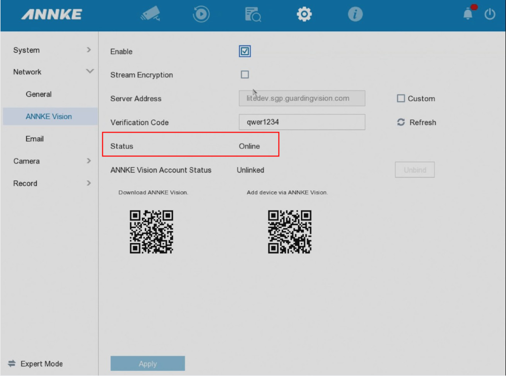 annke network setup