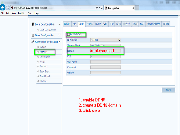 Annke sales network setup